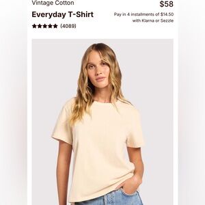 nuuds Short Sleeve Everyday T-Shirt in Bone